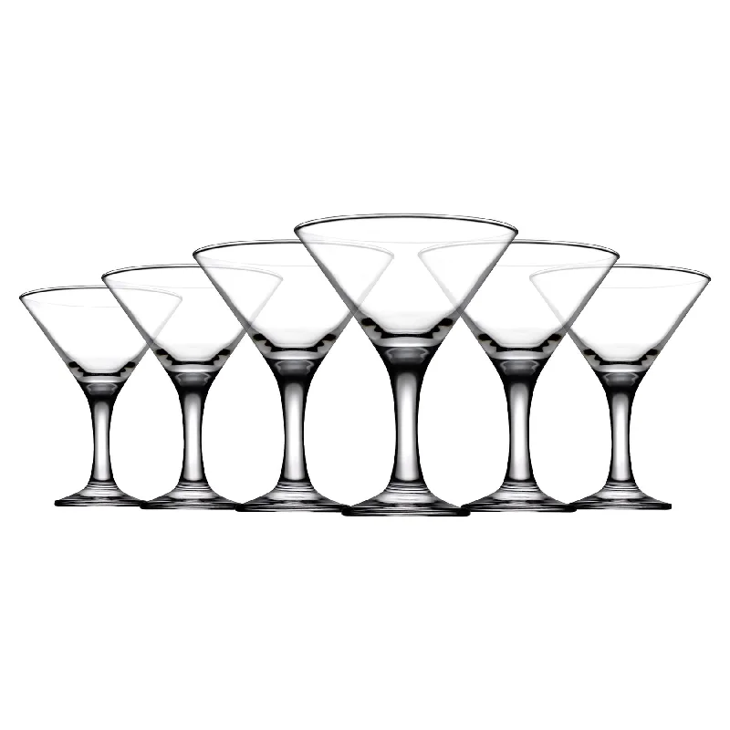 190ml Bistro Martini Glasses - Pack of Six - By Pasabahce