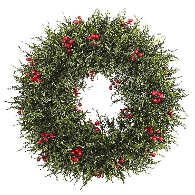 20” Cedar Berry Wreath