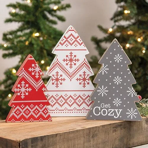 3 Set Get Cozy Sweater Christmas Tree Sitters