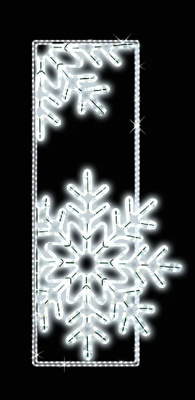 8' 2" LED Lit Snowflake Window Pole Mount