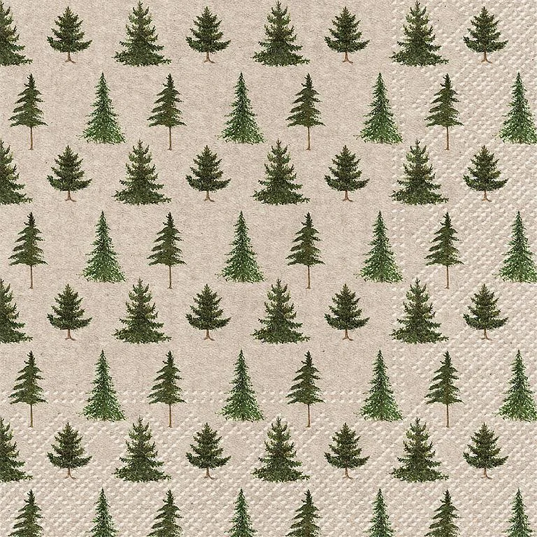 Forest Kraft Paper Lunch Napkins