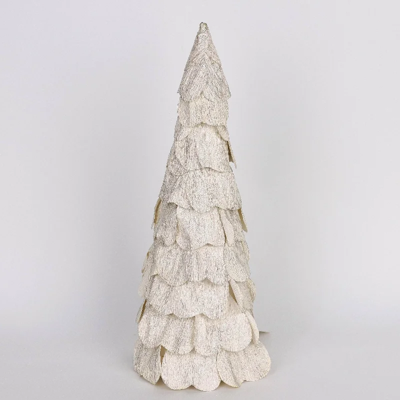 White layered tabletop tree