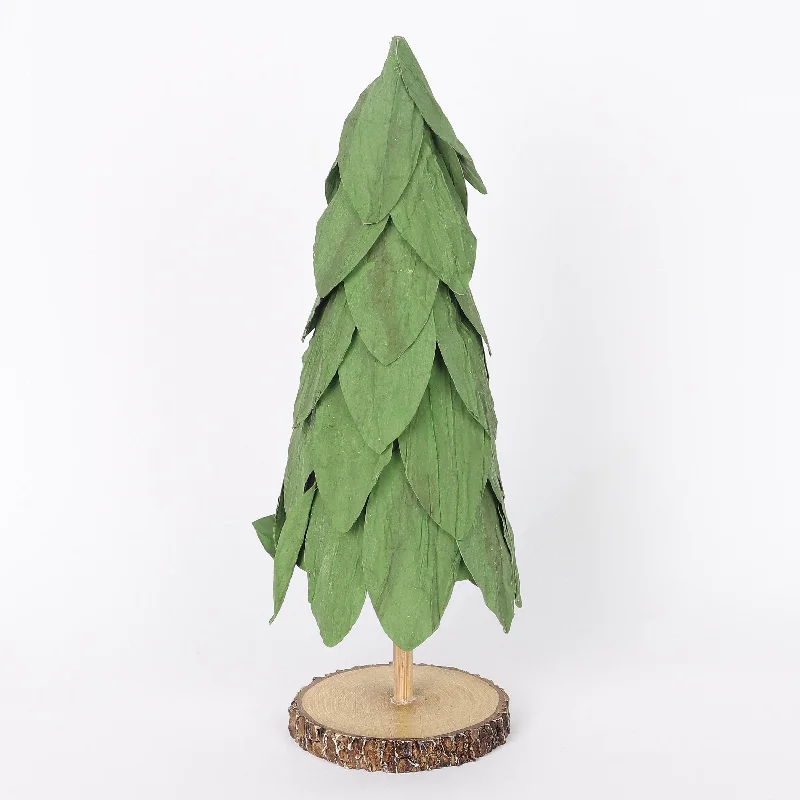 Green layered tabletop tree