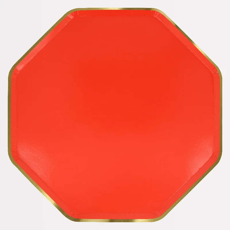 Berry Red Dinner Plates (x 8)