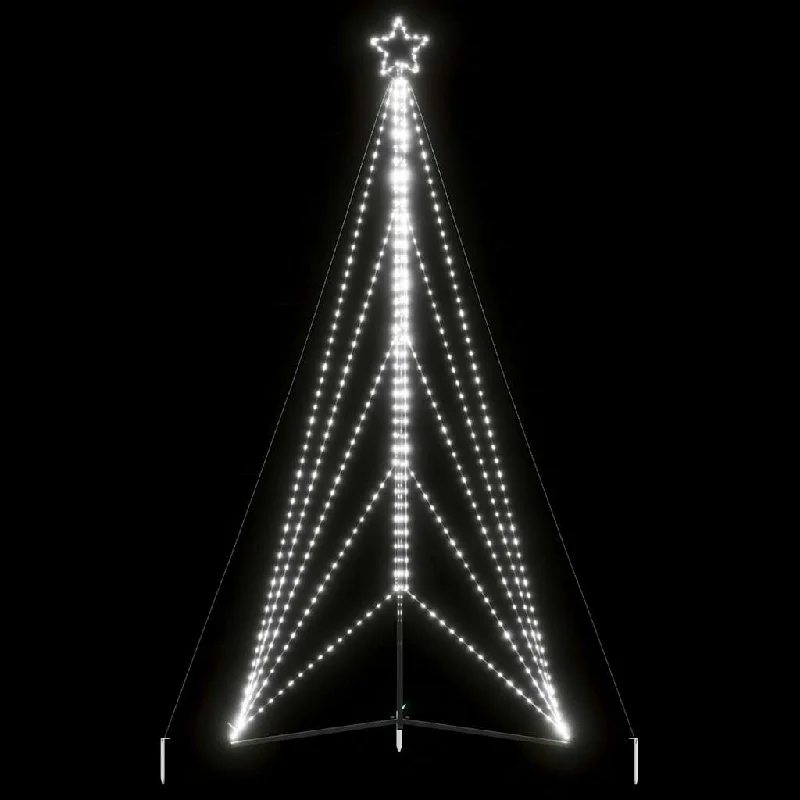 Christmas Tree Light 615 LEDs White 404.5 cm