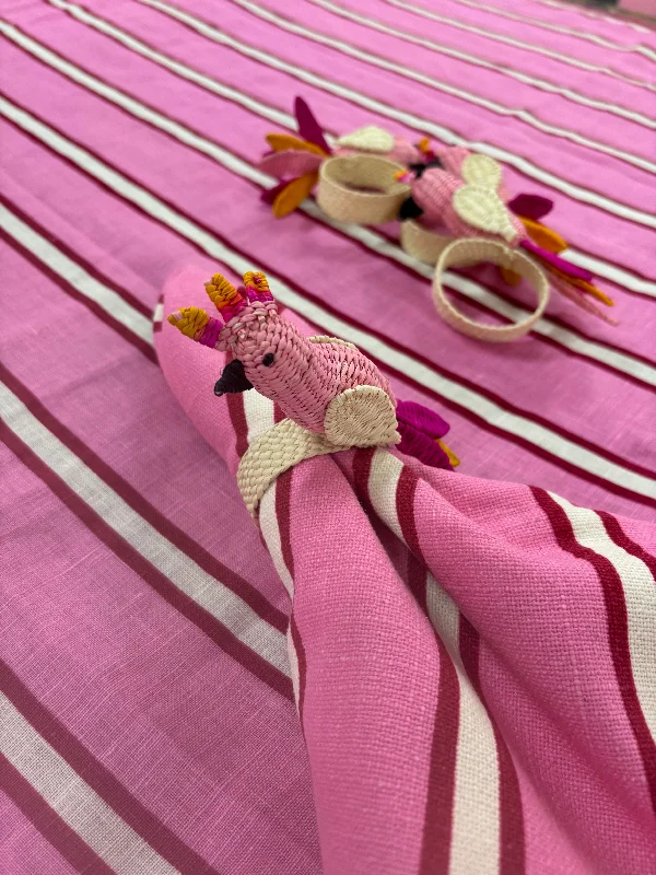 Cockatoo Handwoven Napkin Rings