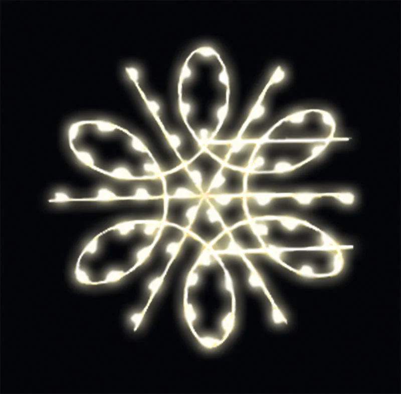 4.5' LED Spiral Snowflake Pole Mount