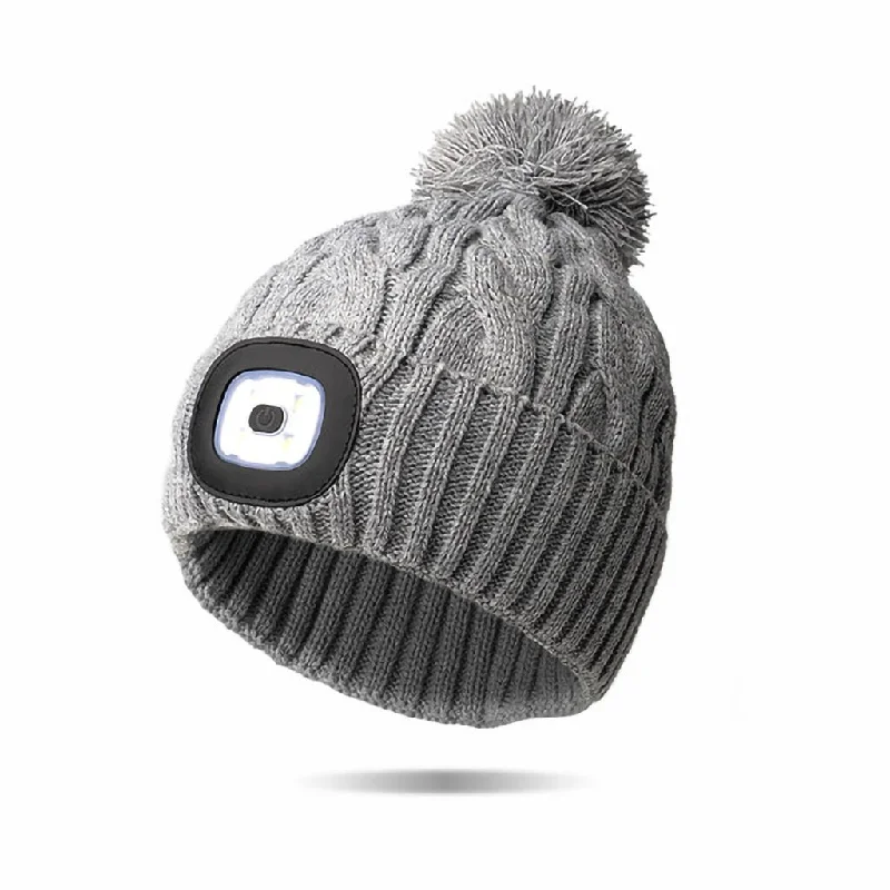 Night Scope : Nova Pom Hat in Grey