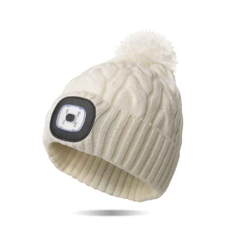 Night Scope : Nova Pom Hat in White