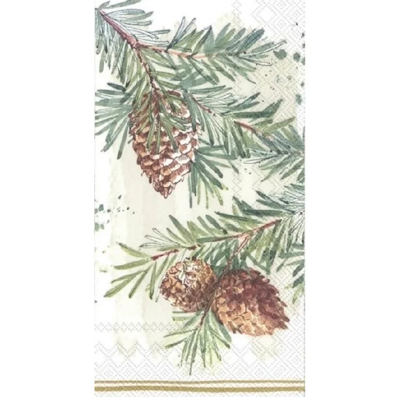 Decorative Branches Paper Napkin - Guest