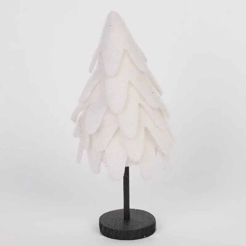 White leafy layered tabletop
tree