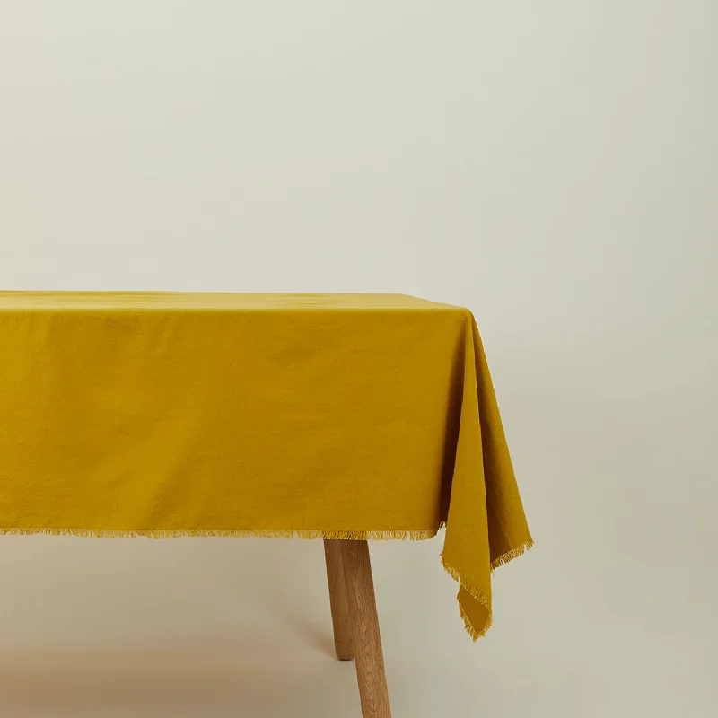 Essential Cotton Tablecloth - Mustard