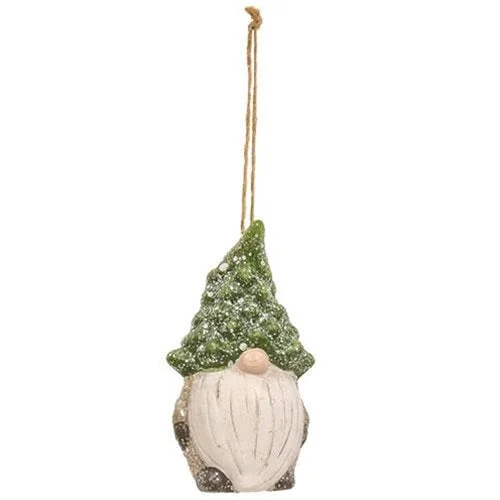 Evergreen Tree Hat Gnome Ornament 2 Asstd