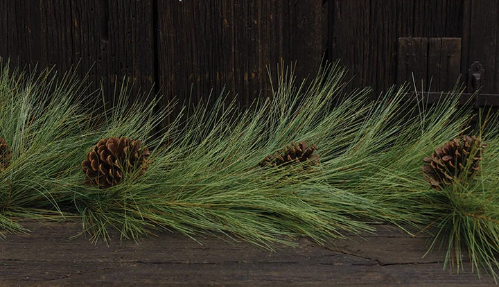 Fine Woodsy Needle Pine Garland, 5 ft.