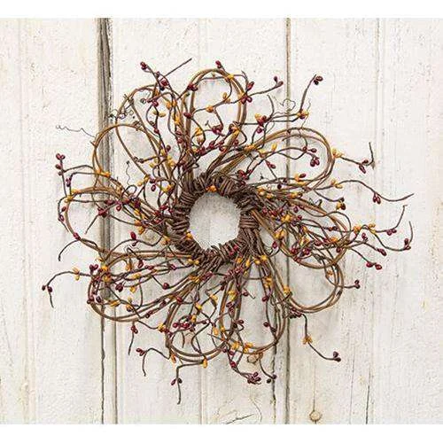 Flower Shaped Pip Wreath, 12"