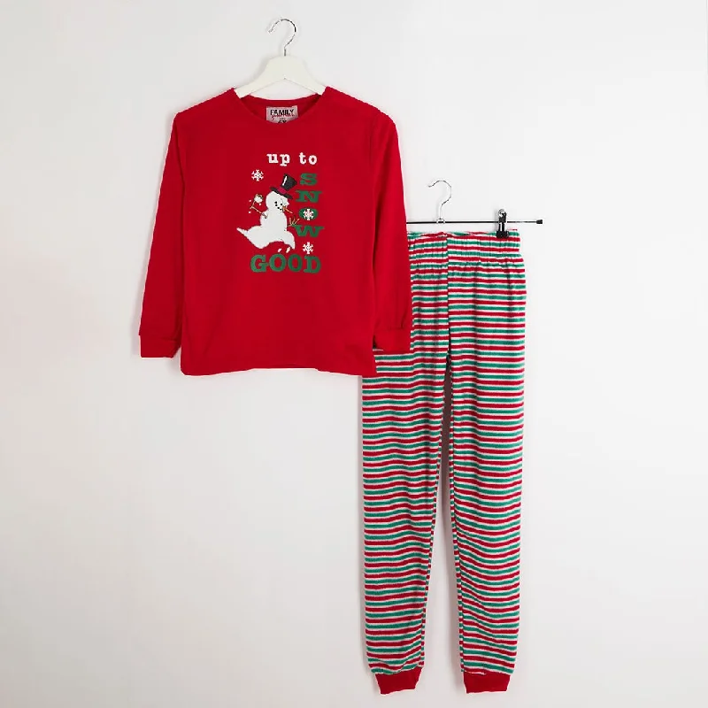 Girls Snowman Matching Christmas Pyjamas