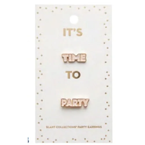 "It's Time to Party" Party Earrings