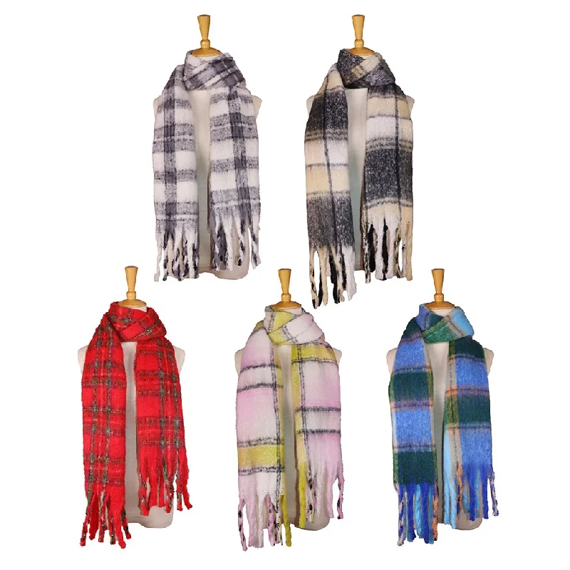 Ivy Haven Brushed Plaid Scarf