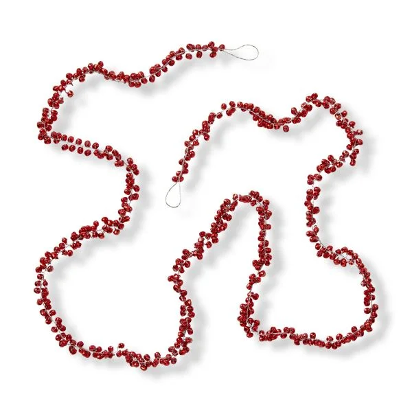 Jingle Bell Garland - Red