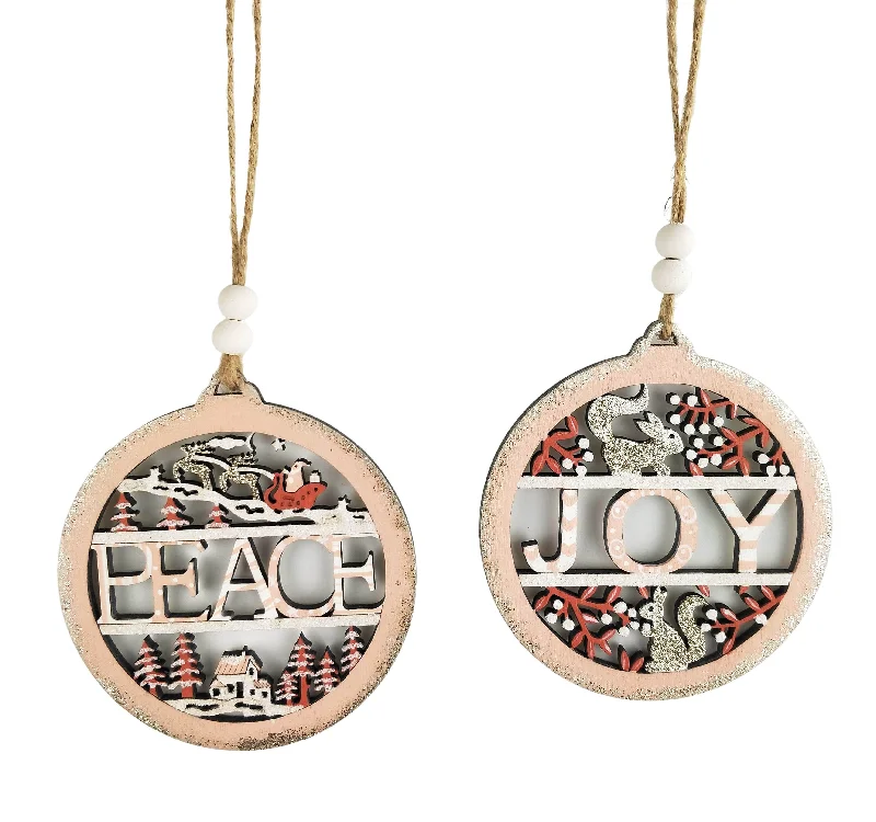 Peace Baubles <br> Hanging Decoration