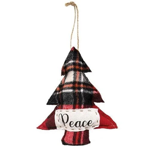 Joy Star & Peace Tree Ornament 2 Asstd