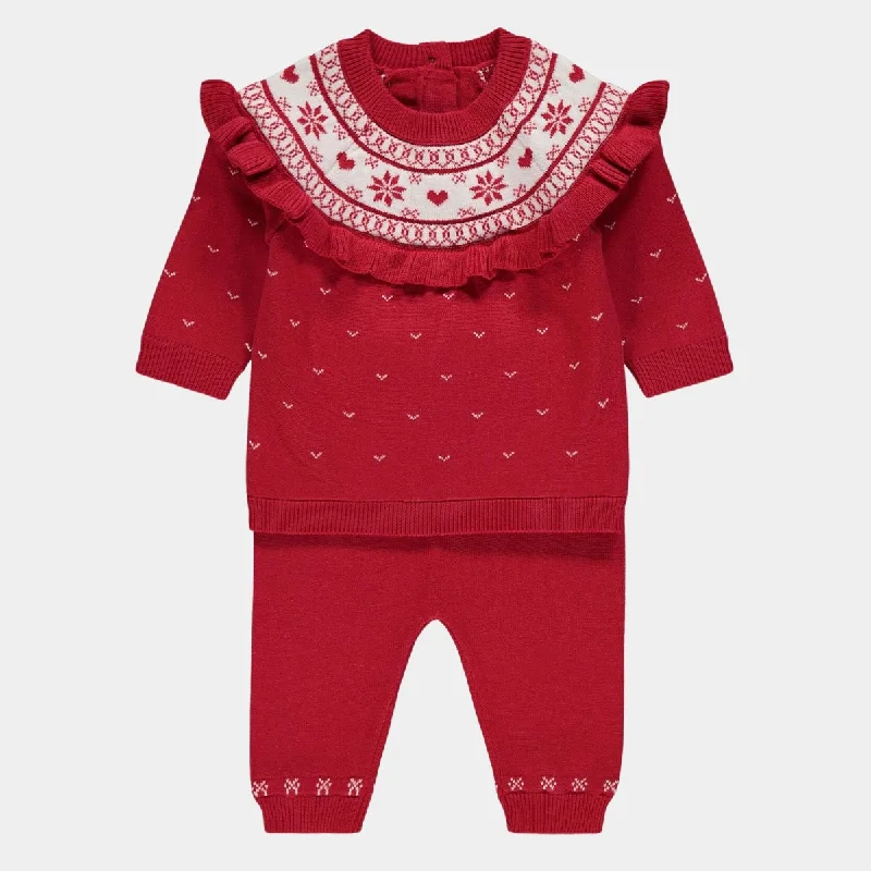 Girls Knitted Fairisle Set