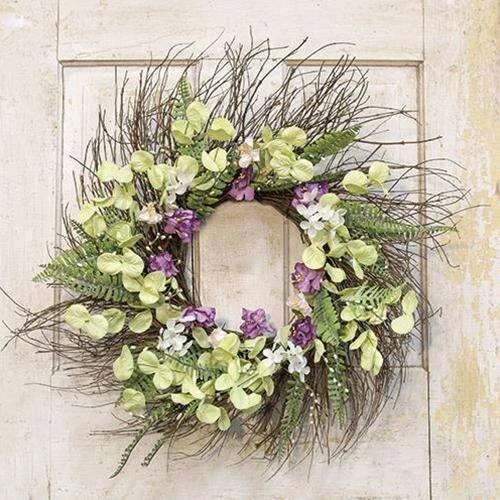 Lakeside Mix Wildflower Sunburst Wreath, 22"