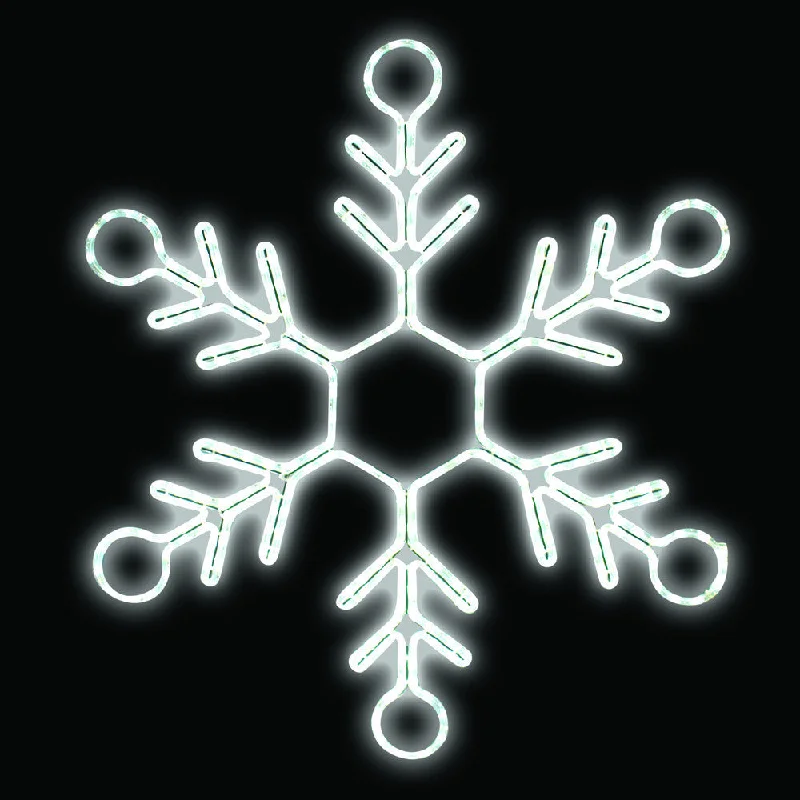 LED Ropelight Bubble Snowflake - 40", 50", 80"