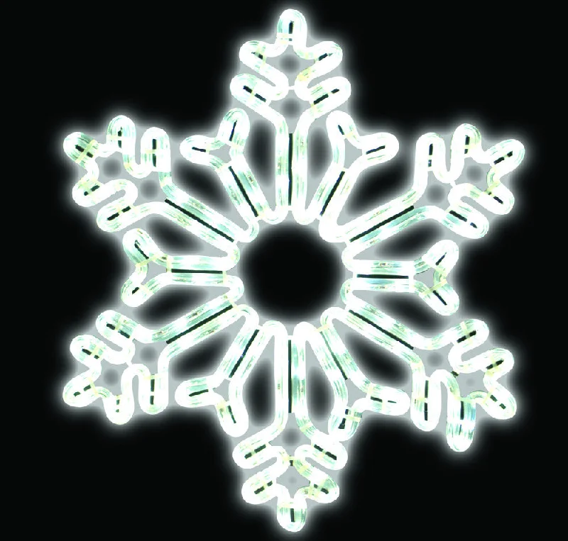 18" LED Ropelight Crystal Snowflake