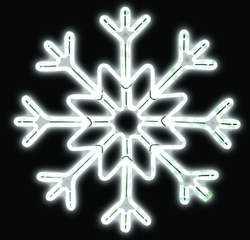 28" LED Ropelight Star Snowflake