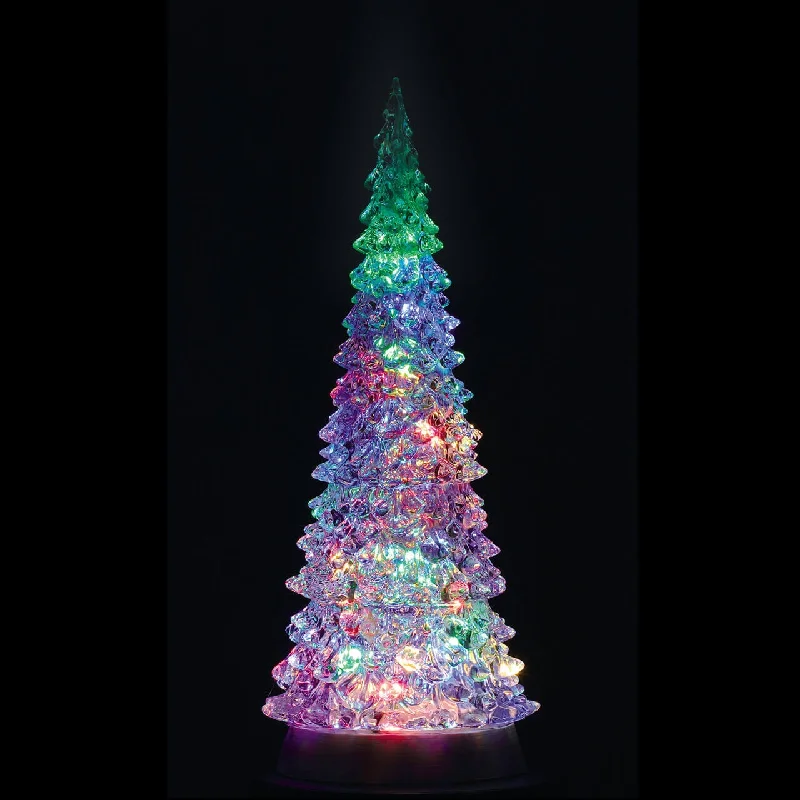 Lemax Lighted Accessories <br> Crystal Lighted Tree, 4 Colour