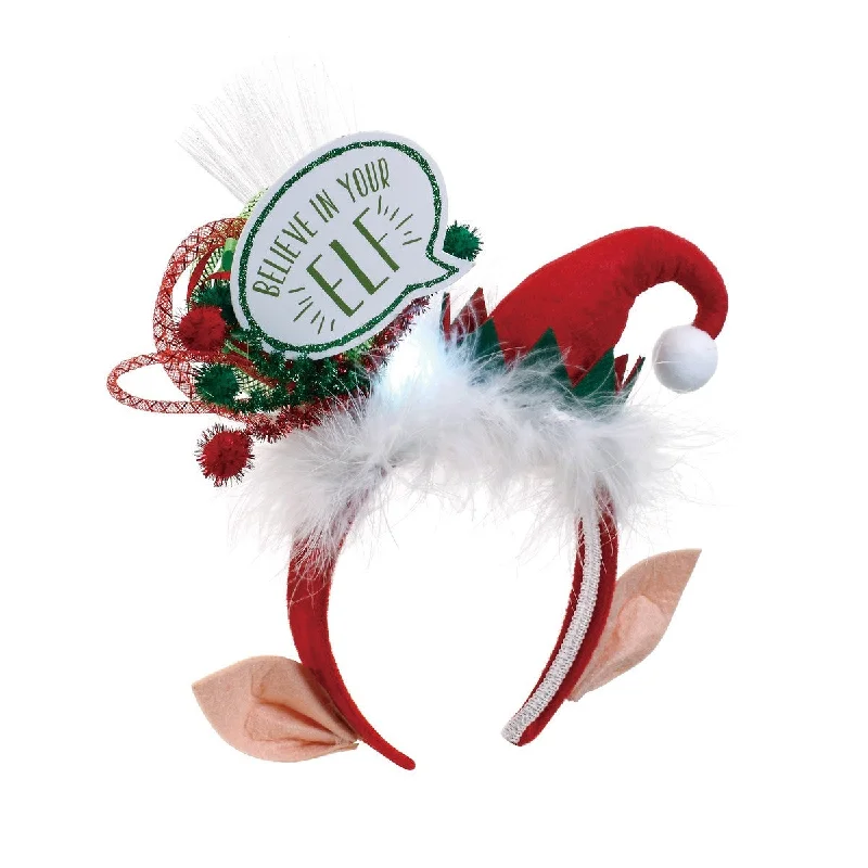 "Believe in Your Elf" Lit Christmas Headband