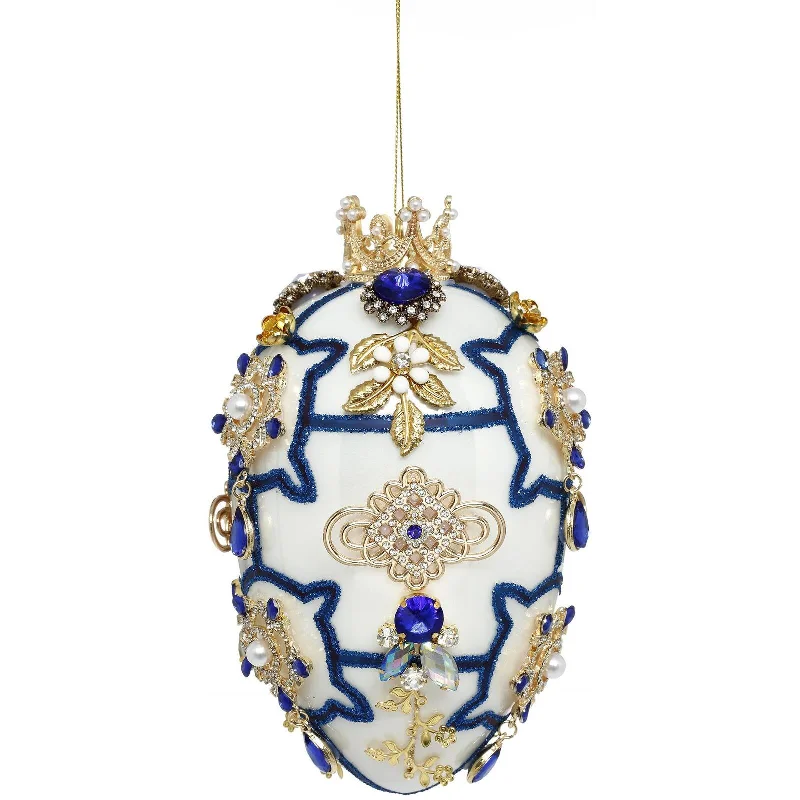 Mark Roberts Pre-Order 2024 <br> Hanging Ornament <br> Chinoiserie Faberge Egg (18cm)