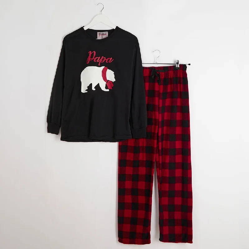 Mens Polar Bear Matching Christmas Pyjamas