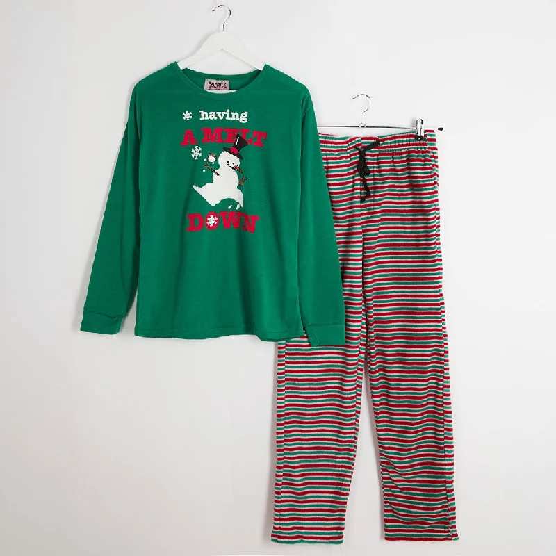 Mens Snowman Matching Christmas Pyjamas