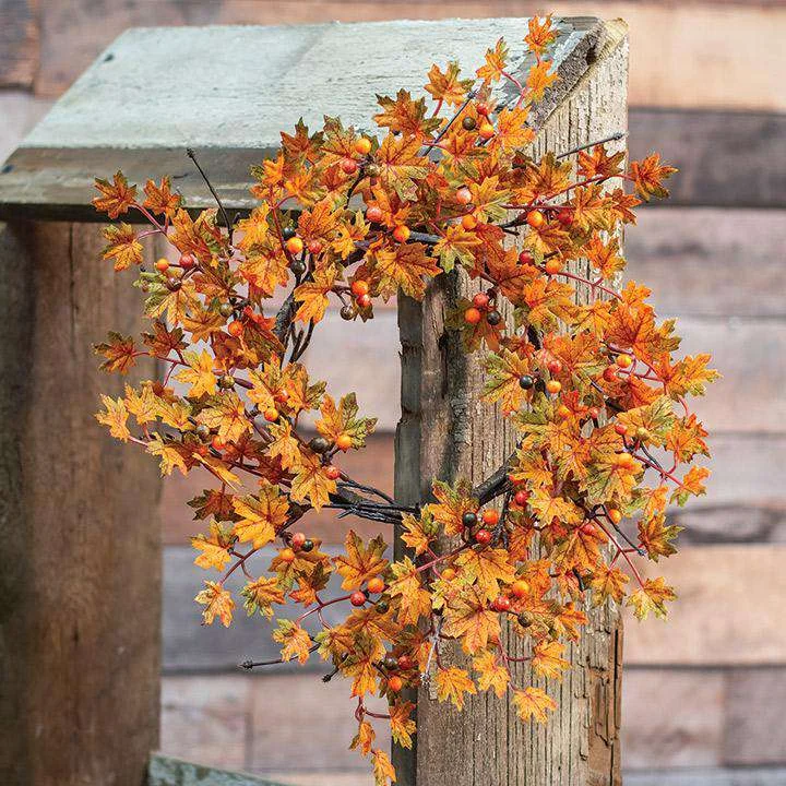 Mini Maple & Berries Wreath, 15"