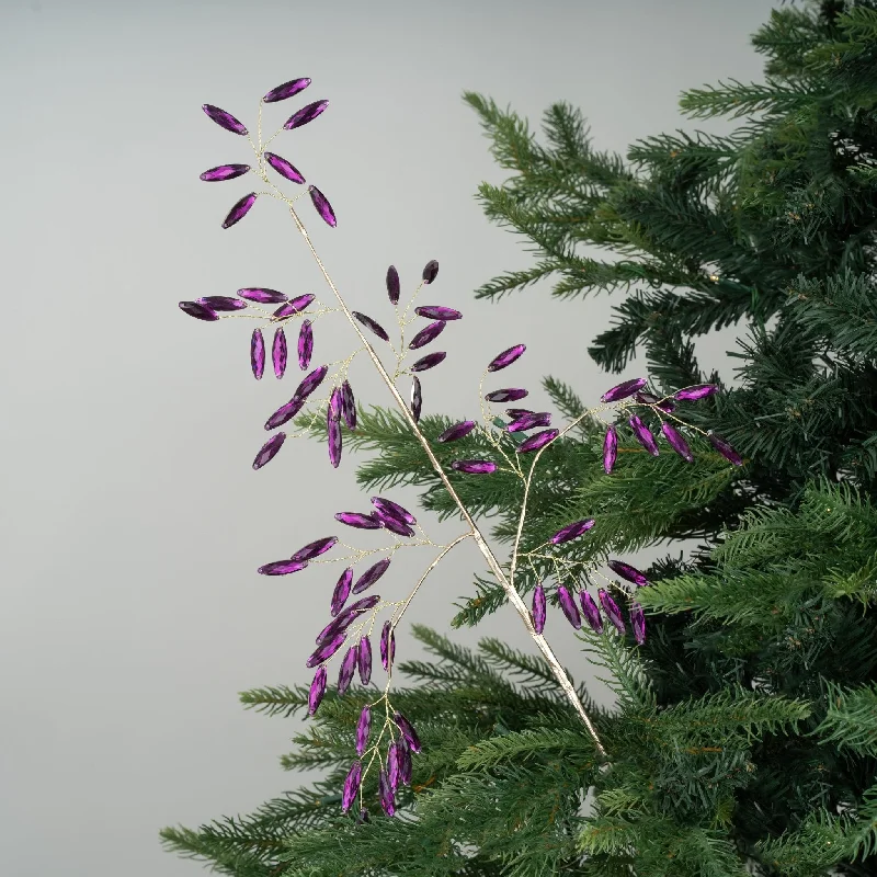 Mystic Purple Gem Christmas Tree Pick