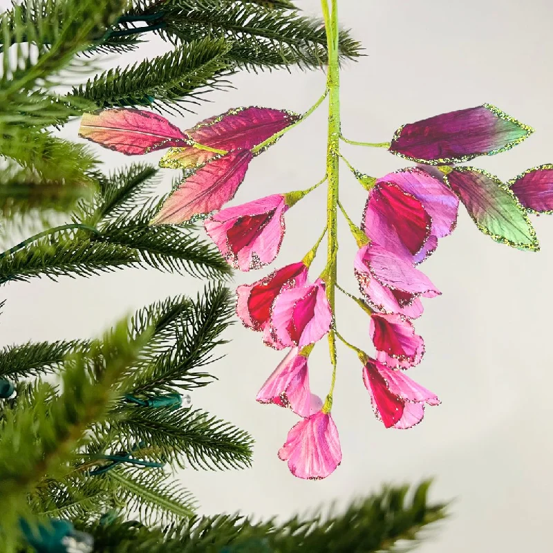 Pink Wisteria Ornament & Pick