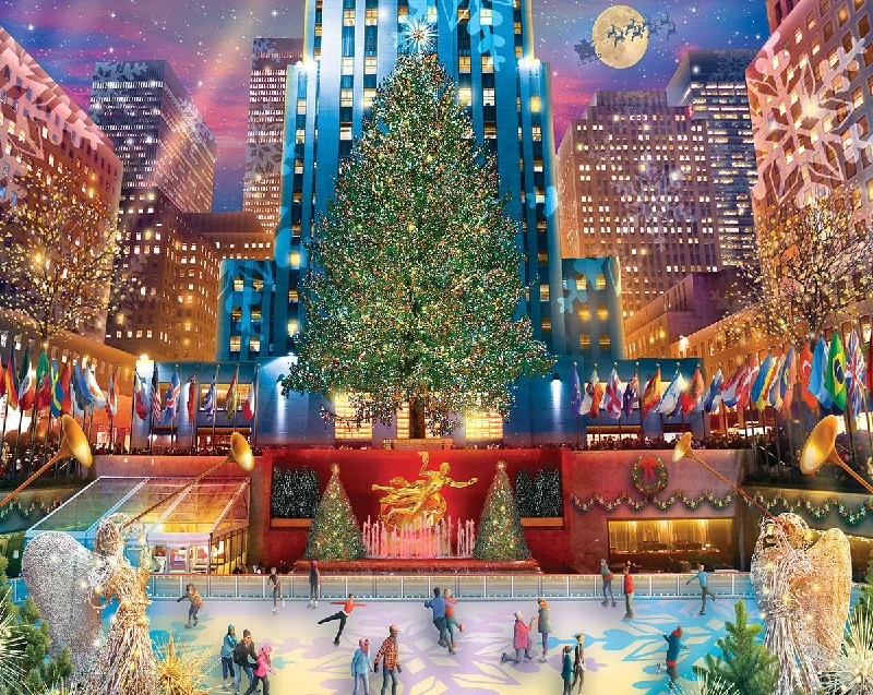 Rockefeller Christmas (1711pz) - 1000 Piece Jigsaw Puzzle