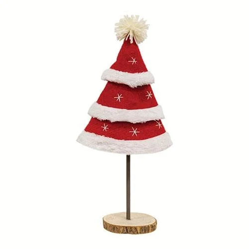 Santa Tiered Felted Tree Small