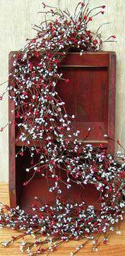 Scarlet & Gray Pip Garland 4ft