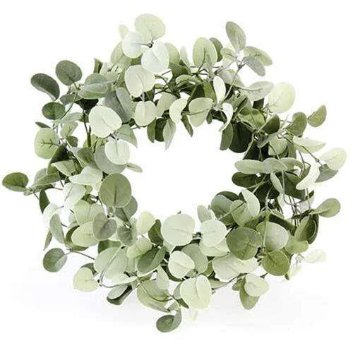 Silver Drop Eucalyptus Wreath, 14"