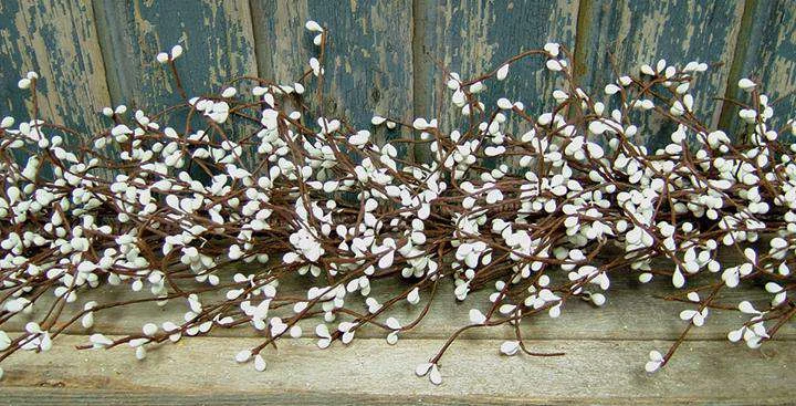 Snow White Pip Garland, 4 ft.