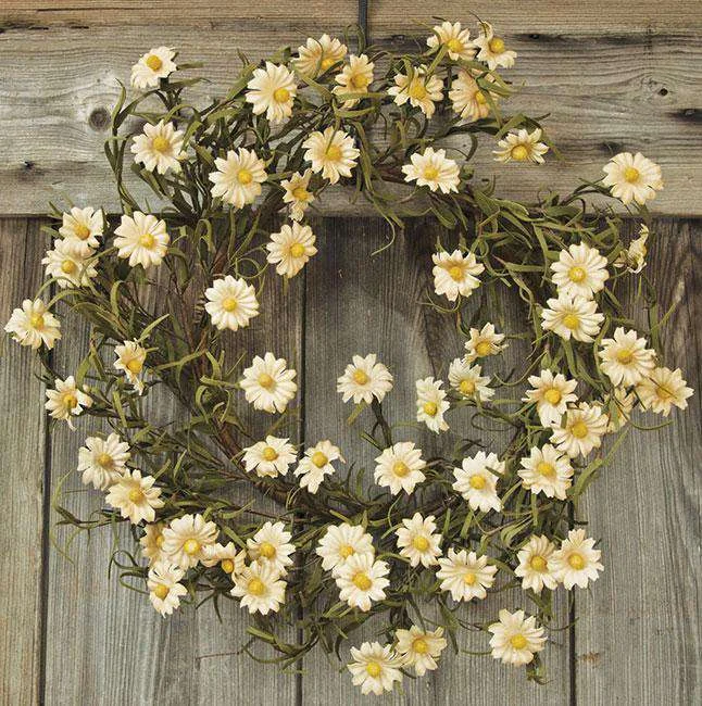 Teastain Daisy Wreath - 18"