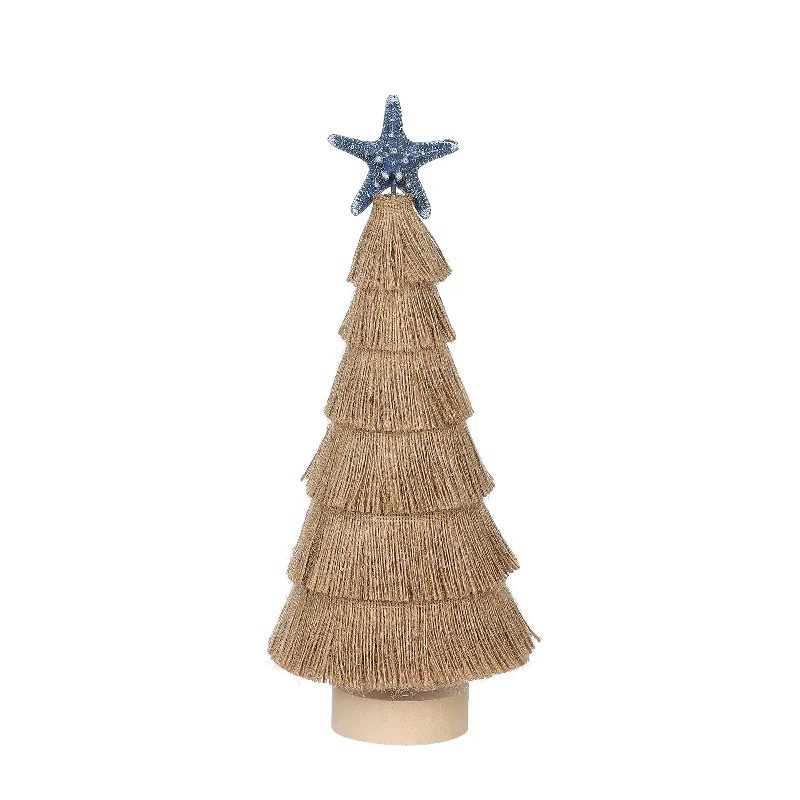 Wood jute string tree