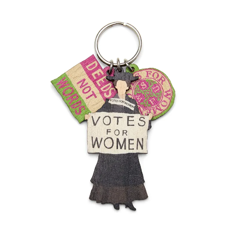 Votes for Women Charm Keyring