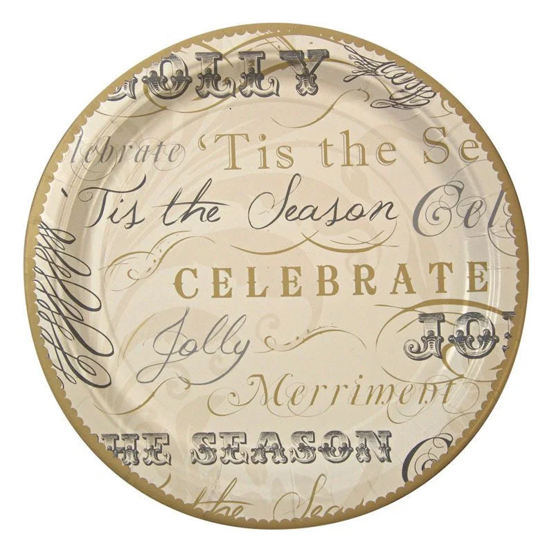 Meri Meri Wendy Addison "Tis the Season" Paper Plate