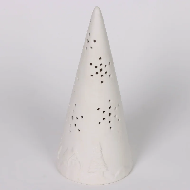 Ceramic white Christmas tree tabletop