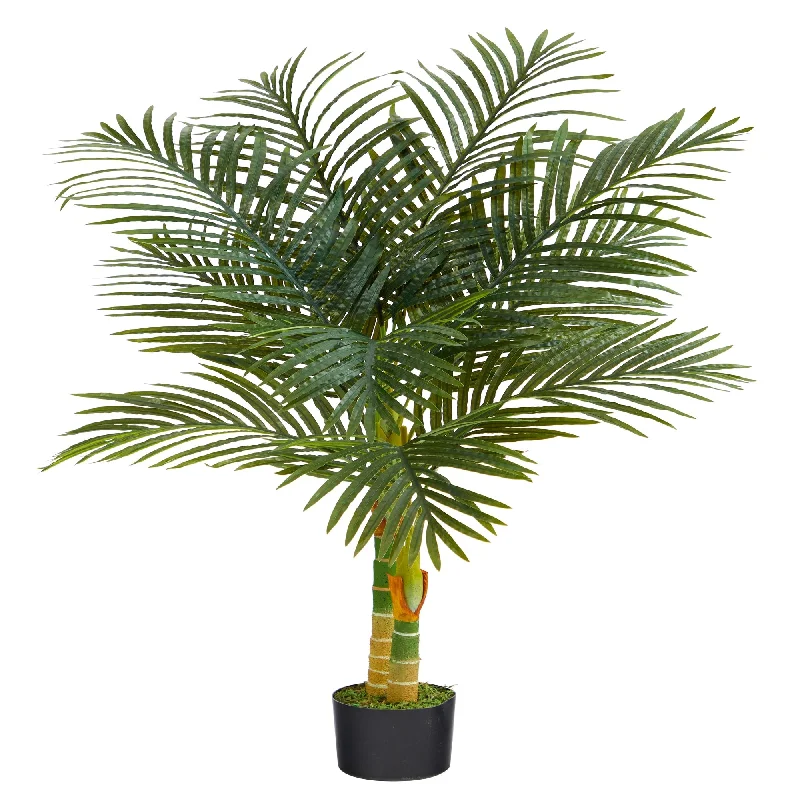 4' Golden Cane Artificial Palm Tree - 6"