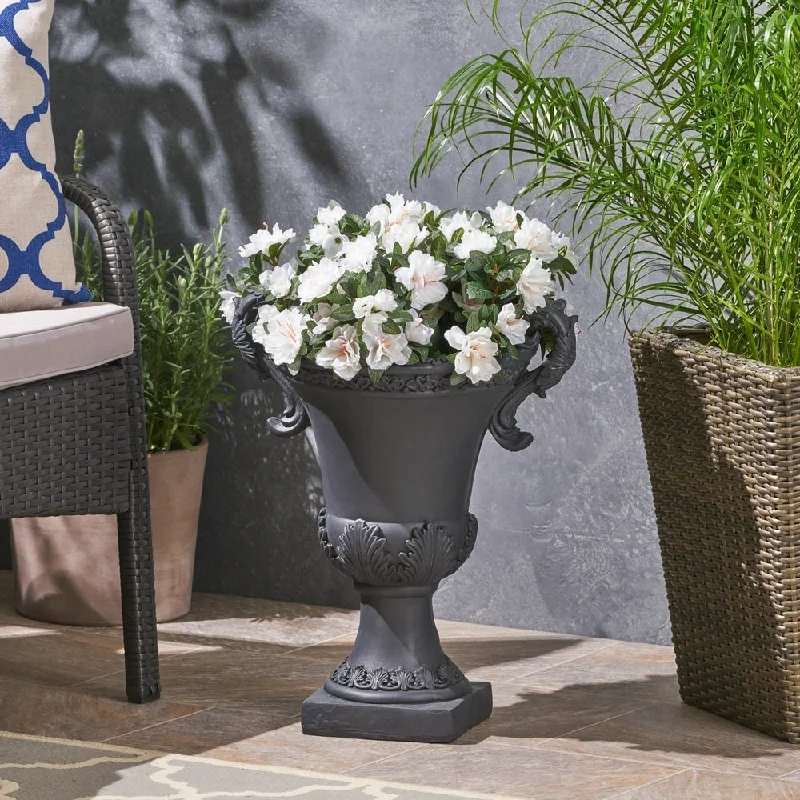 Delphine Roman Chalice Lightweight Concrete Planter by Christopher Knight Home